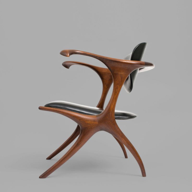 Early and Rare Evert Sodergren Sculptured Chair