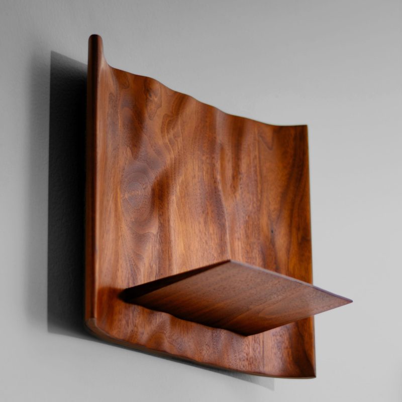 American Studio Walnut Shelf by Roger Sloan