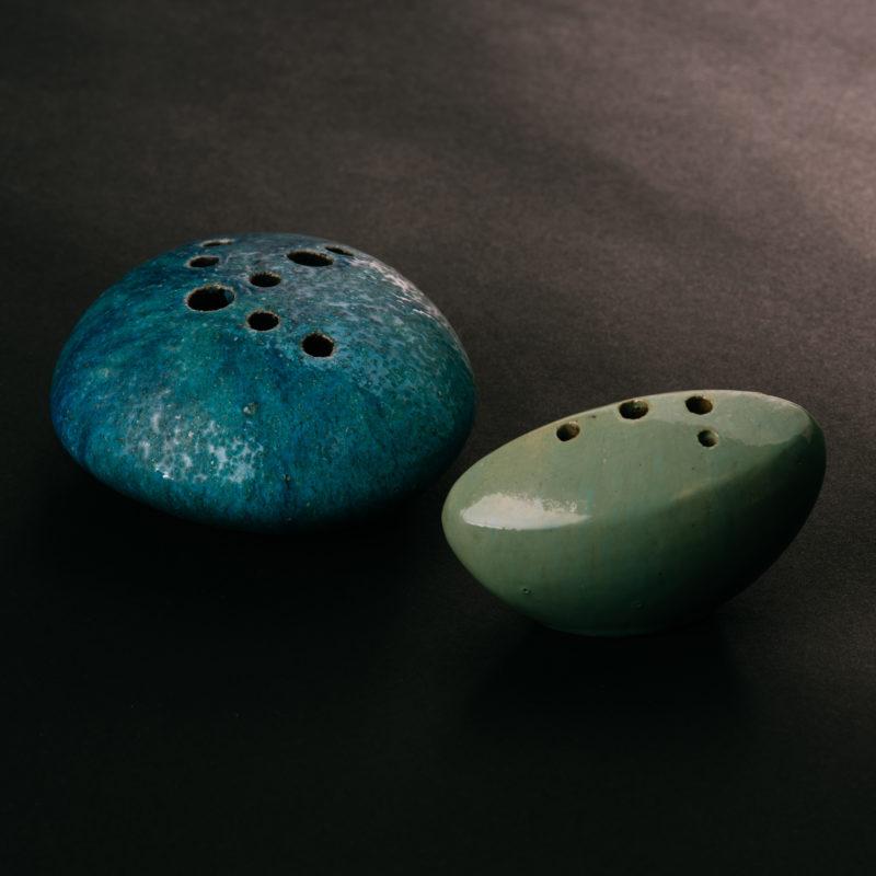 Renato Bassoli Ceramic Sassi Vases
