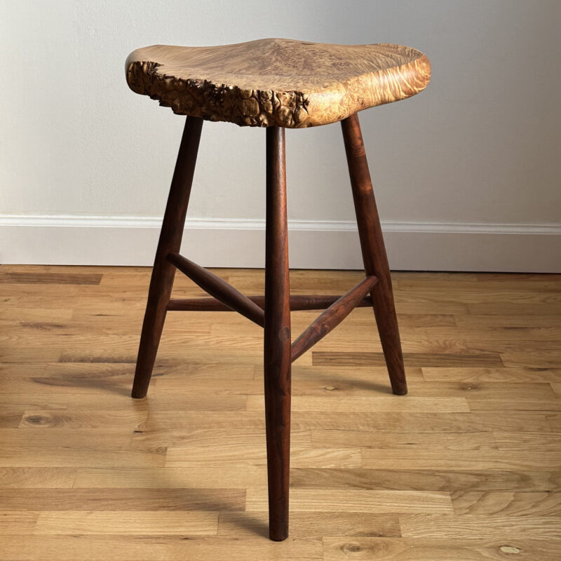 Michael Elkan Live Edge Stool