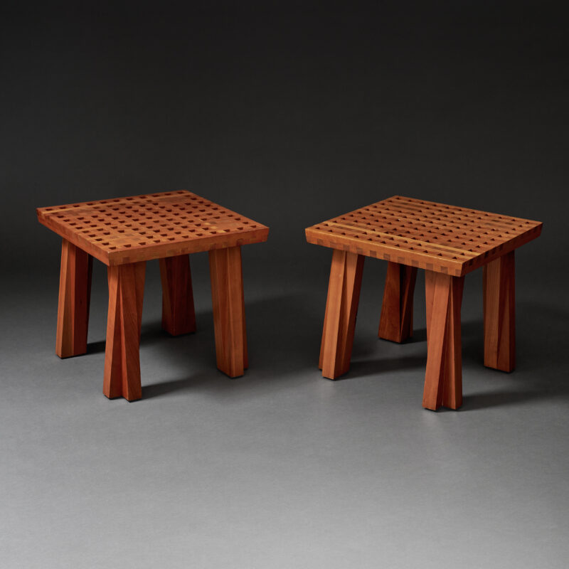 Japanese Style Lattice Tables in Cherry